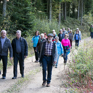 Pilgergruppe mit Bischof Manfred Scheuer (erste reihe Mitte) und Dekanatsassistent Josef Rathmaier (erste Reihe rechts)