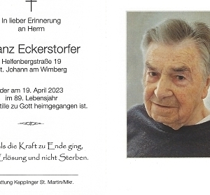 verstorben am 19. April 2023