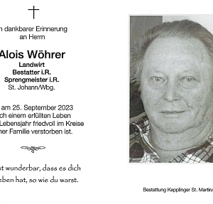 verstorben am 25. September 2023